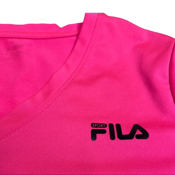 Fila Workout Highlighter Pink T-shirt Size Small - Picture 6 of 6